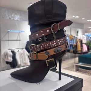 Stylish Women's Leather Boots with Buckle Accents FINALLY PRICE